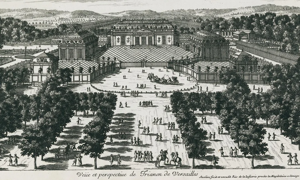 An illustration from [Perelle engravings of Paris, royal residences, chateaux of France with additional engravings by Silvestre and Aveline], 1640, leaf 98