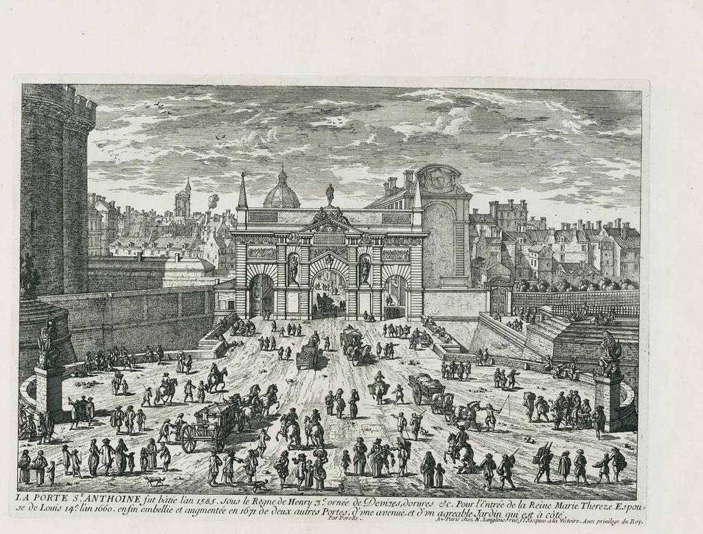 An illustration from [Perelle engravings of Paris, royal residences, chateaux of France with additional engravings by Silvestre and Aveline], 1640, leaf 102