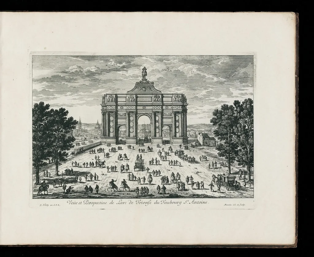 An illustration from [Perelle engravings of Paris, royal residences, chateaux of France with additional engravings by Silvestre and Aveline], 1640, leaf 104