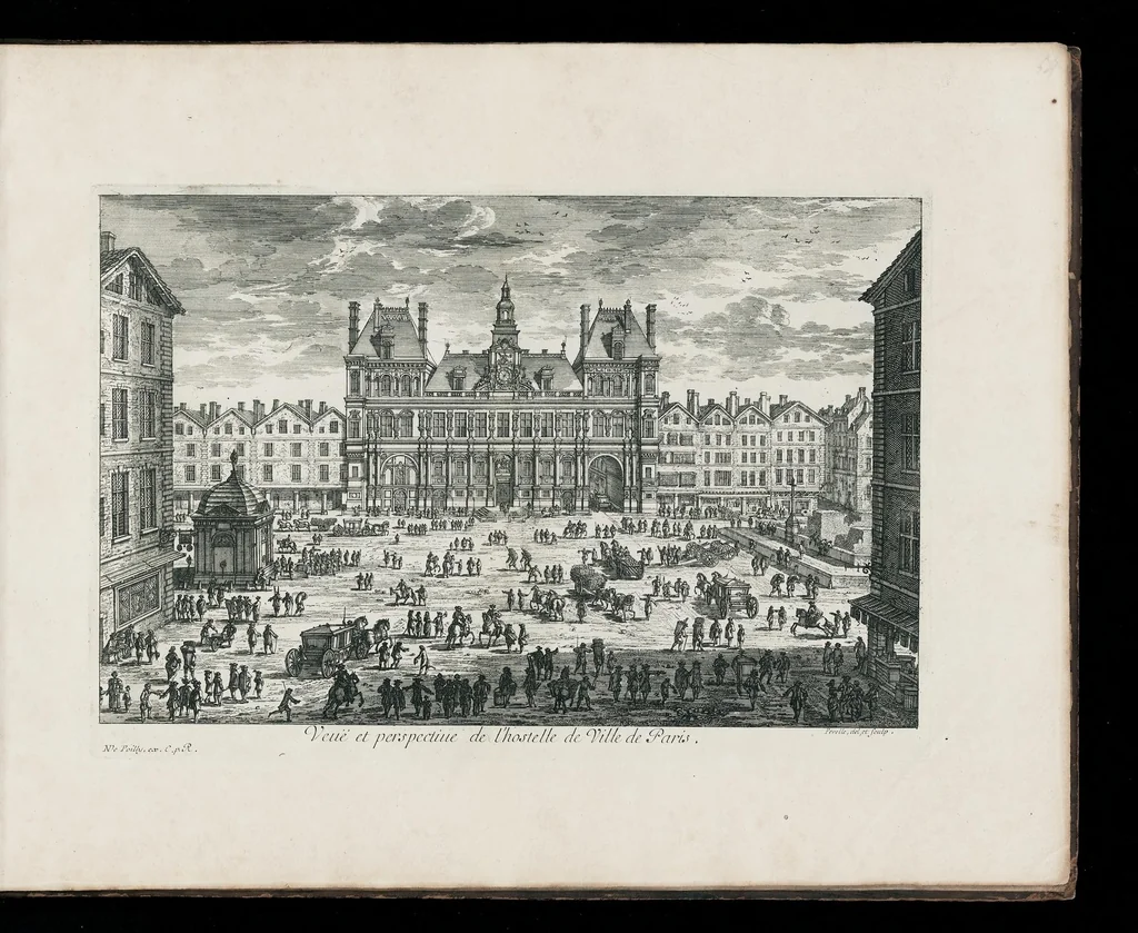 An illustration from [Perelle engravings of Paris, royal residences, chateaux of France with additional engravings by Silvestre and Aveline], 1640, leaf 108