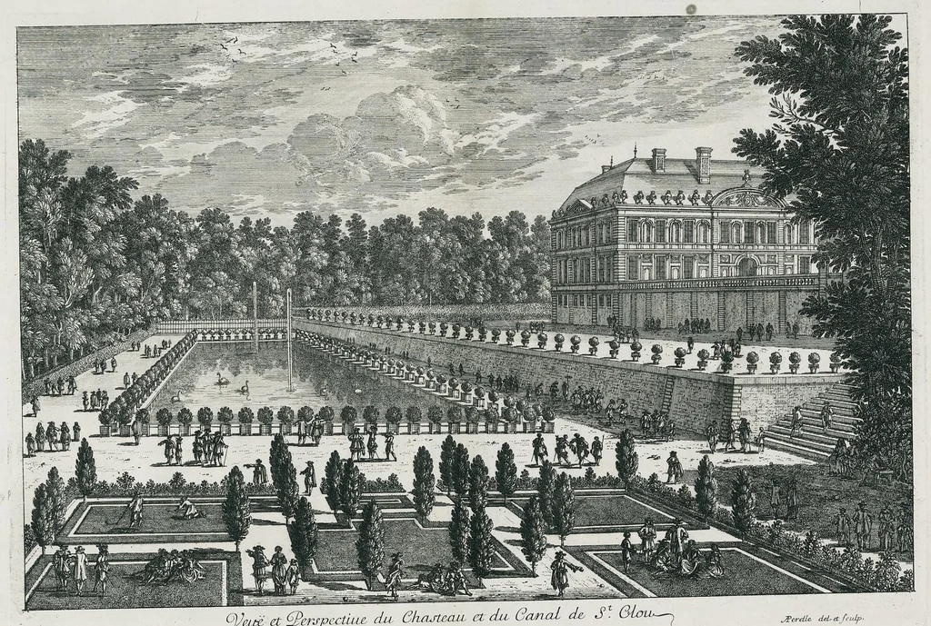 An illustration from [Perelle engravings of Paris, royal residences, chateaux of France with additional engravings by Silvestre and Aveline], 1640, leaf 18