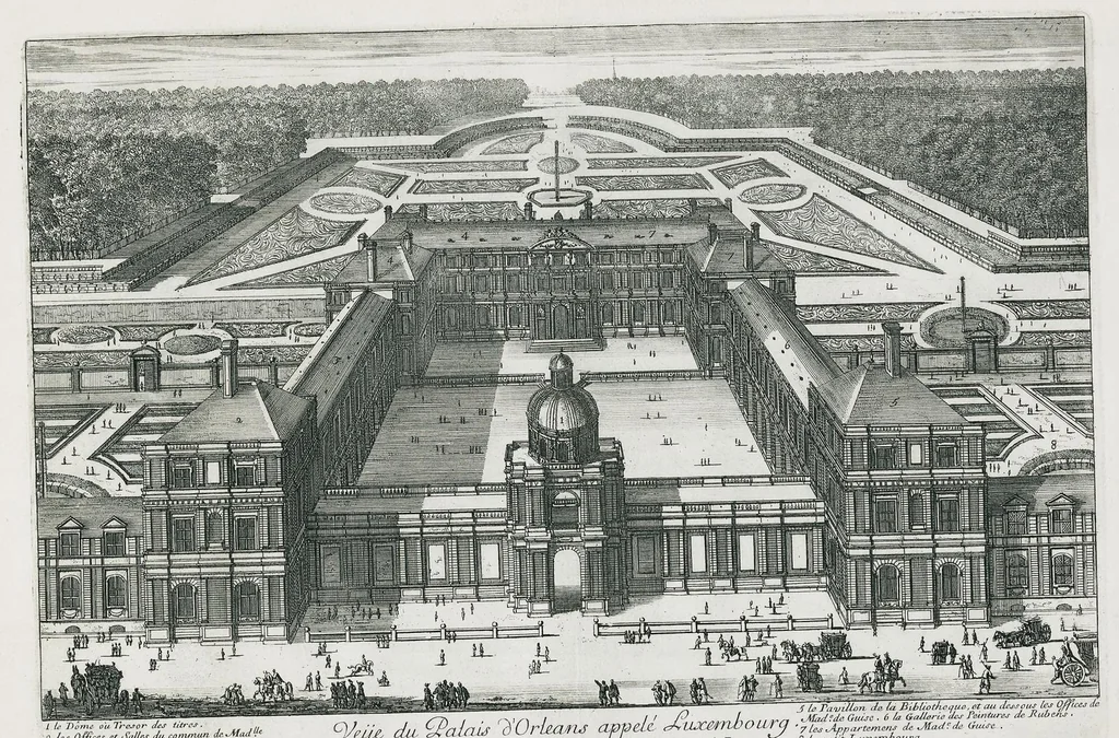 An illustration from [Perelle engravings of Paris, royal residences, chateaux of France with additional engravings by Silvestre and Aveline], 1640, leaf 26