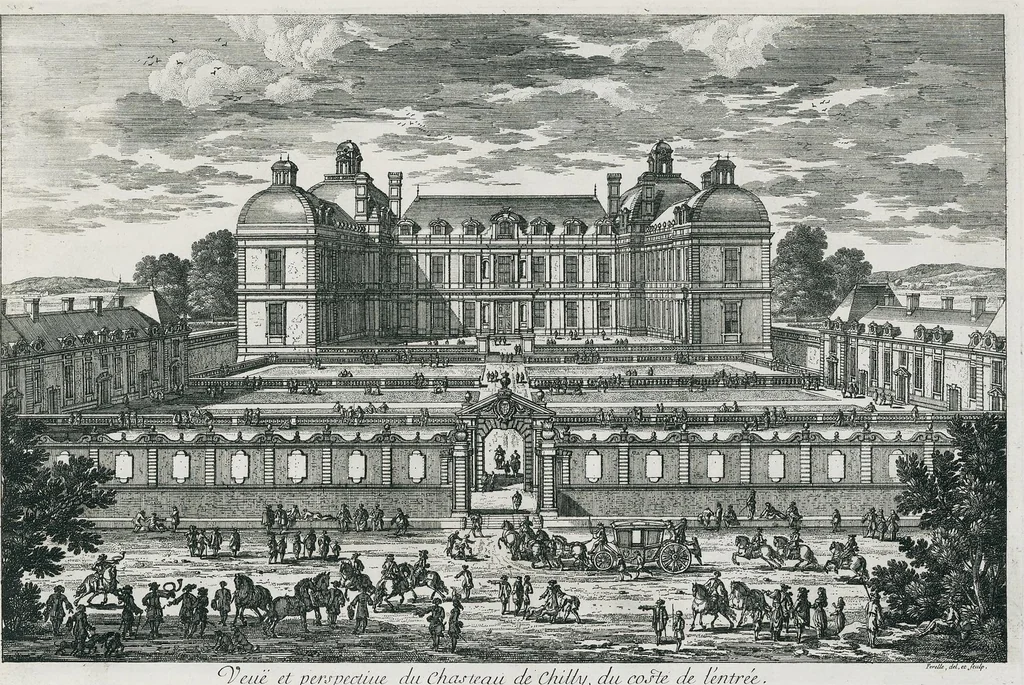 An illustration from [Perelle engravings of Paris, royal residences, chateaux of France with additional engravings by Silvestre and Aveline], 1640, leaf 44