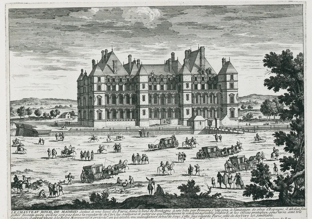 An illustration from [Perelle engravings of Paris, royal residences, chateaux of France with additional engravings by Silvestre and Aveline], 1640, leaf 48