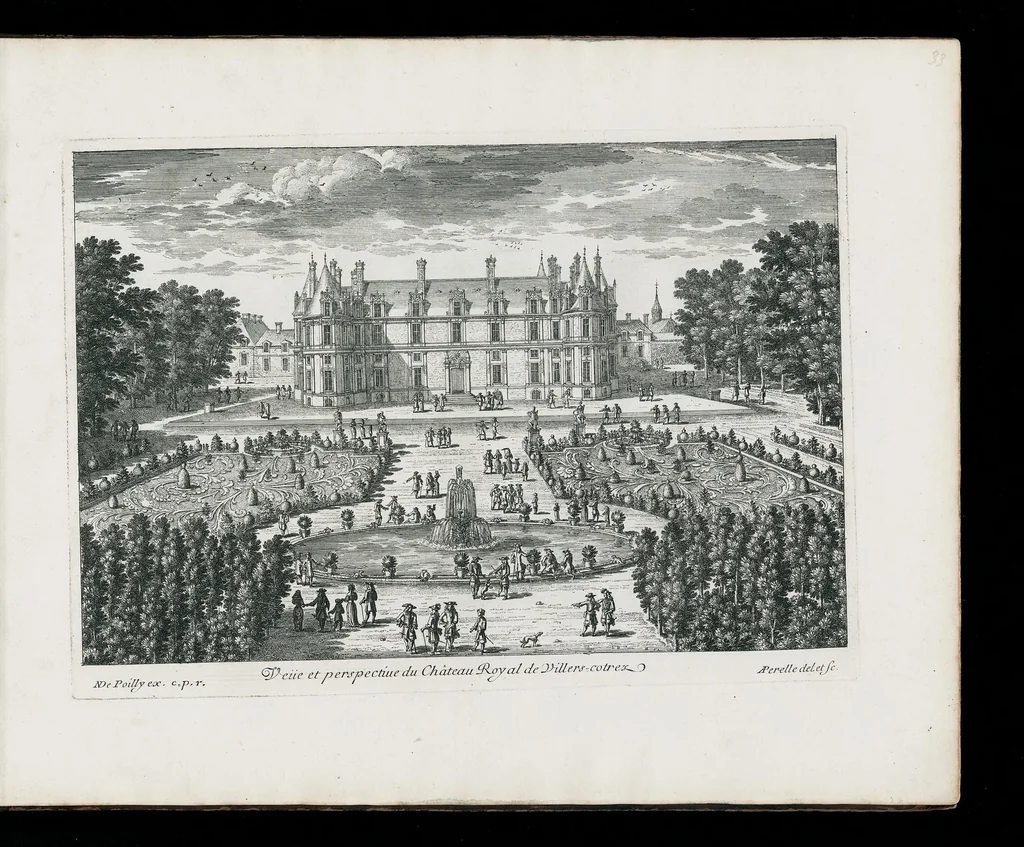 An illustration from [Perelle engravings of Paris, royal residences, chateaux of France with additional engravings by Silvestre and Aveline], 1640, leaf 66