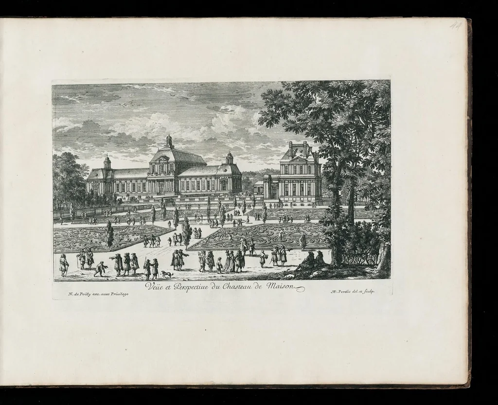 An illustration from [Perelle engravings of Paris, royal residences, chateaux of France with additional engravings by Silvestre and Aveline], 1640, leaf 88