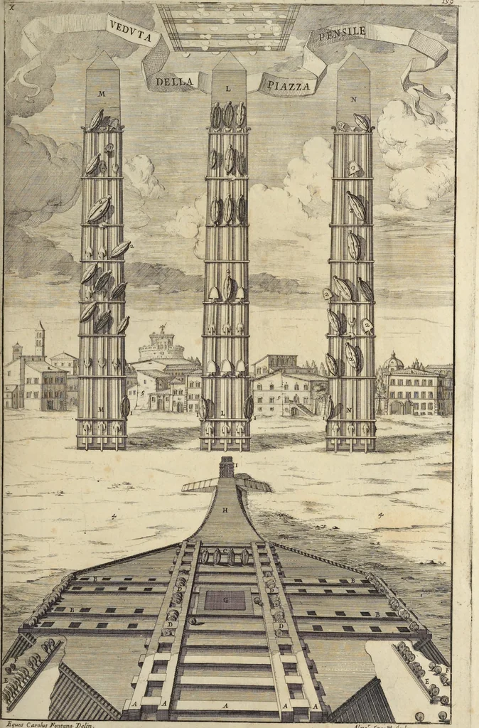 An illustration from Il Tempio Vaticano e sua origine : con gl'edifitii più cospicui, antichi e moderni, fatti dentro e fuori di esso, 1694, leaf 194