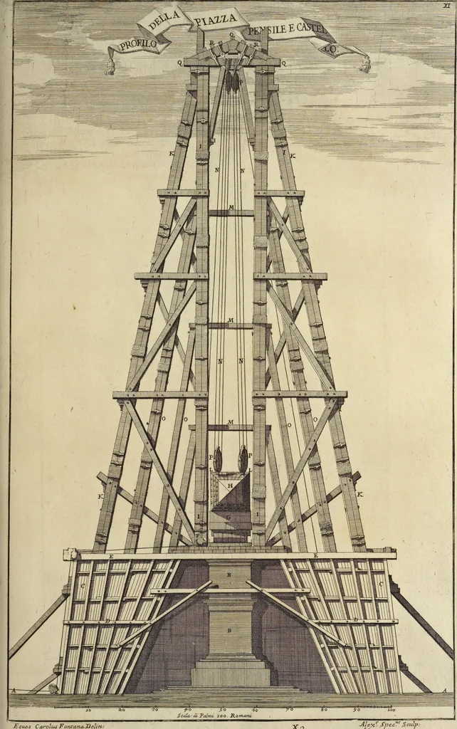 An illustration from Il Tempio Vaticano e sua origine : con gl'edifitii più cospicui, antichi e moderni, fatti dentro e fuori di esso, 1694, leaf 198