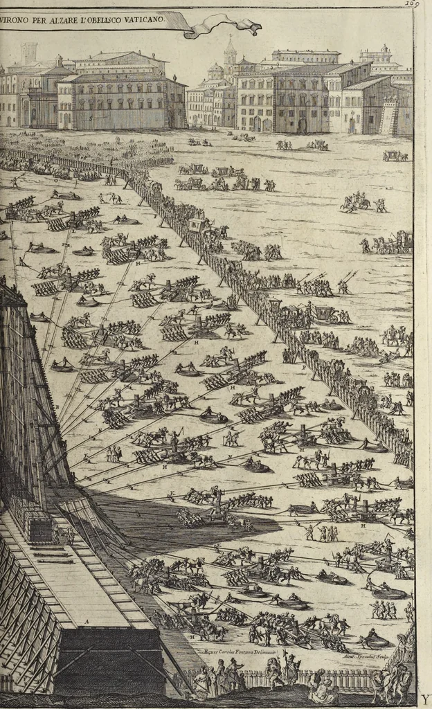 An illustration from Il Tempio Vaticano e sua origine : con gl'edifitii più cospicui, antichi e moderni, fatti dentro e fuori di esso, 1694, leaf 206