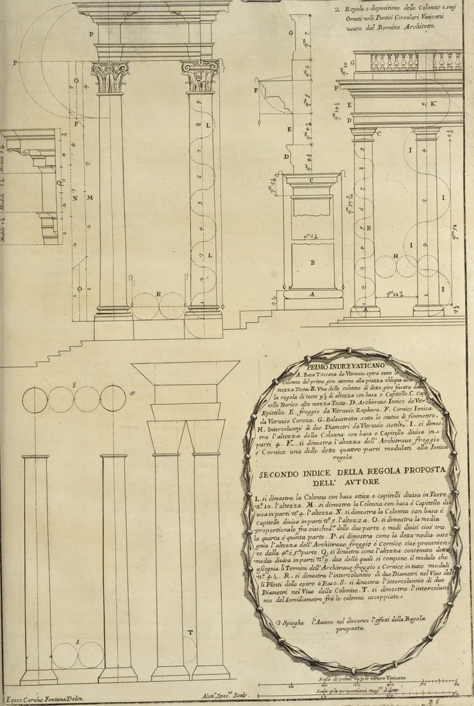 An illustration from Il Tempio Vaticano e sua origine : con gl'edifitii più cospicui, antichi e moderni, fatti dentro e fuori di esso, 1694, leaf 228