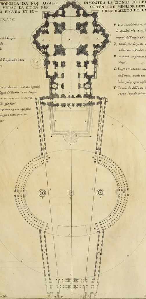 An illustration from Il Tempio Vaticano e sua origine : con gl'edifitii più cospicui, antichi e moderni, fatti dentro e fuori di esso, 1694, leaf 248