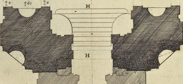 An illustration from Il Tempio Vaticano e sua origine : con gl'edifitii più cospicui, antichi e moderni, fatti dentro e fuori di esso, 1694, leaf 302