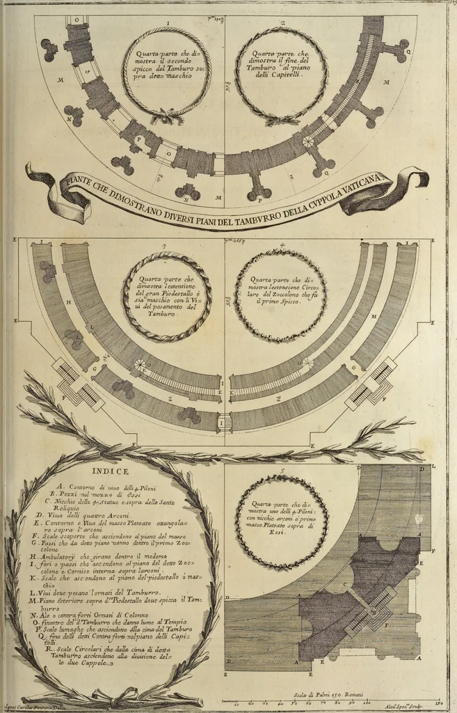 An illustration from Il Tempio Vaticano e sua origine : con gl'edifitii più cospicui, antichi e moderni, fatti dentro e fuori di esso, 1694, leaf 338