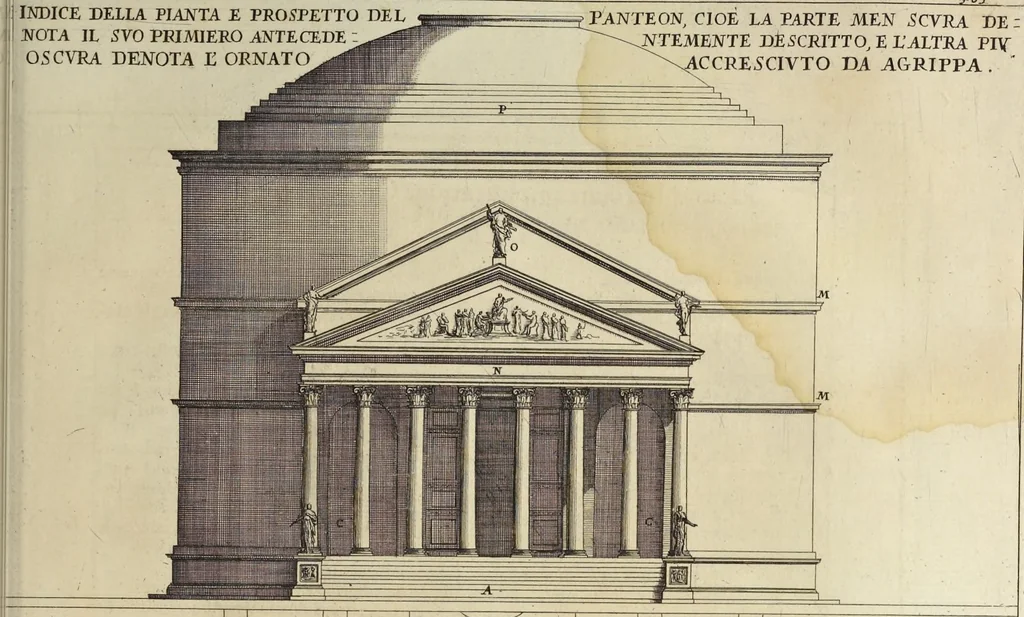 An illustration from Il Tempio Vaticano e sua origine : con gl'edifitii più cospicui, antichi e moderni, fatti dentro e fuori di esso, 1694, leaf 498