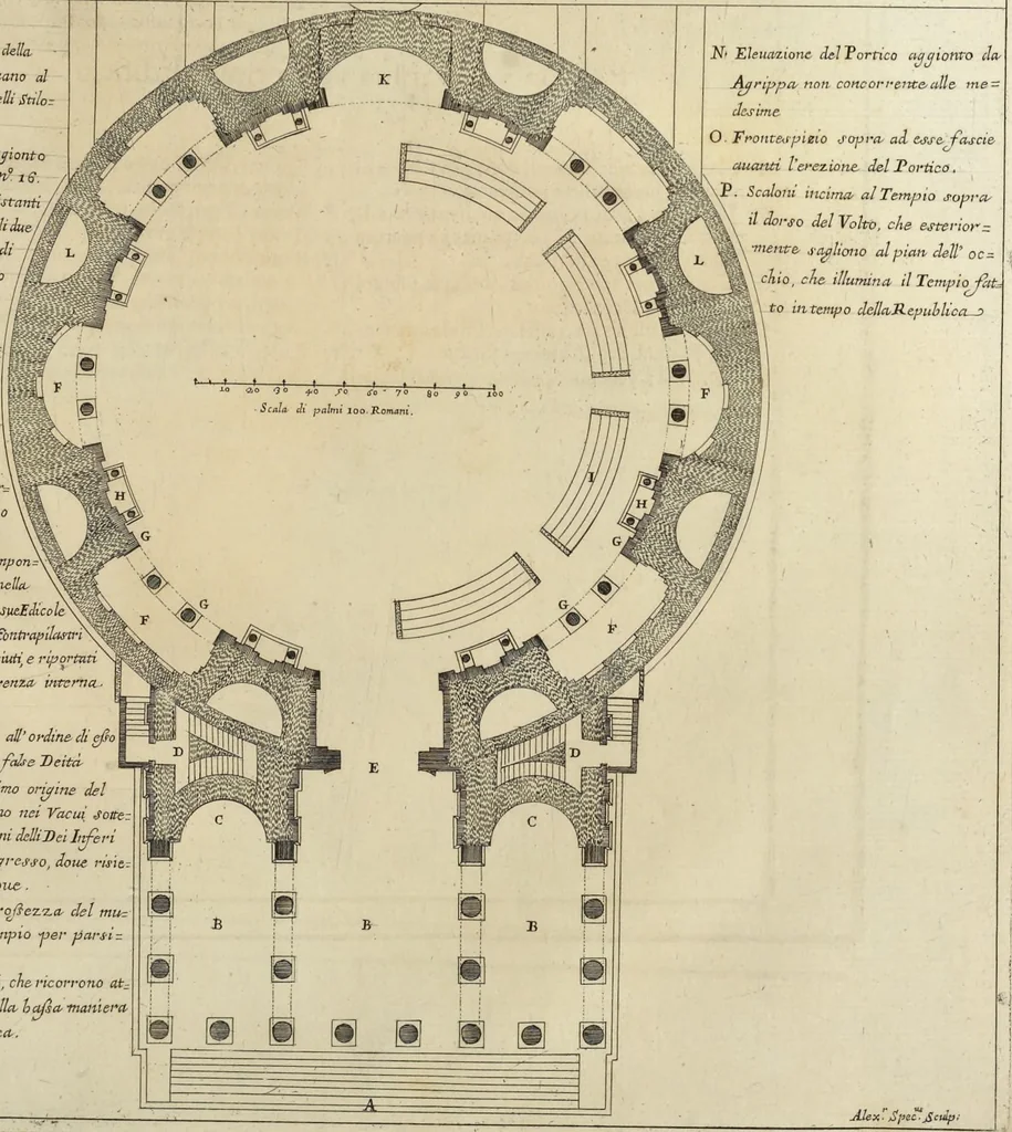 An illustration from Il Tempio Vaticano e sua origine : con gl'edifitii più cospicui, antichi e moderni, fatti dentro e fuori di esso, 1694, leaf 498