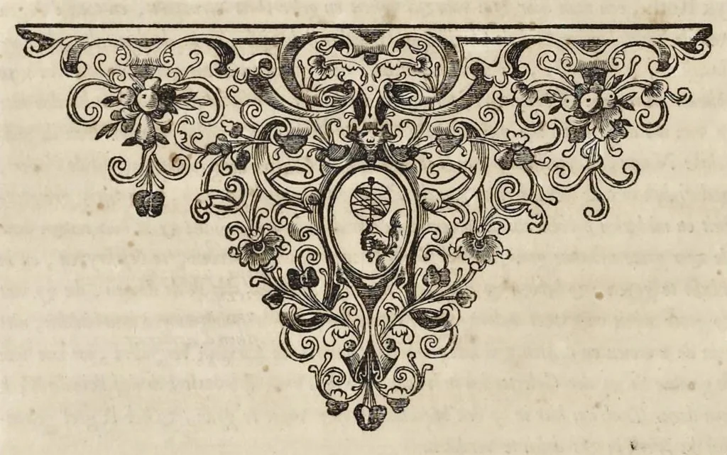 An illustration from Toonneel van China, door veel, zo geestelijke als weereltlijke geheugteekenen, verscheide vertoningen van de natuur en kunst, en blijken van veel andere gedenkwaerdige dingen, geopent en verheerlykt : nieuwelijks door d'E. Vader Athanasius Kircherus ... in't Latyn beschreven, en van J. H. Glazemaker vertaalt ; met een groot getal van kunstige kopere platen verçiert, 1668, leaf 15