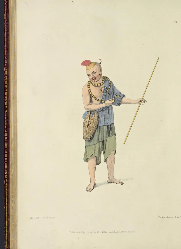An illustration from The costume of China : illustrated by sixty engravings : with explanations in English and French, 1800, leaf 103