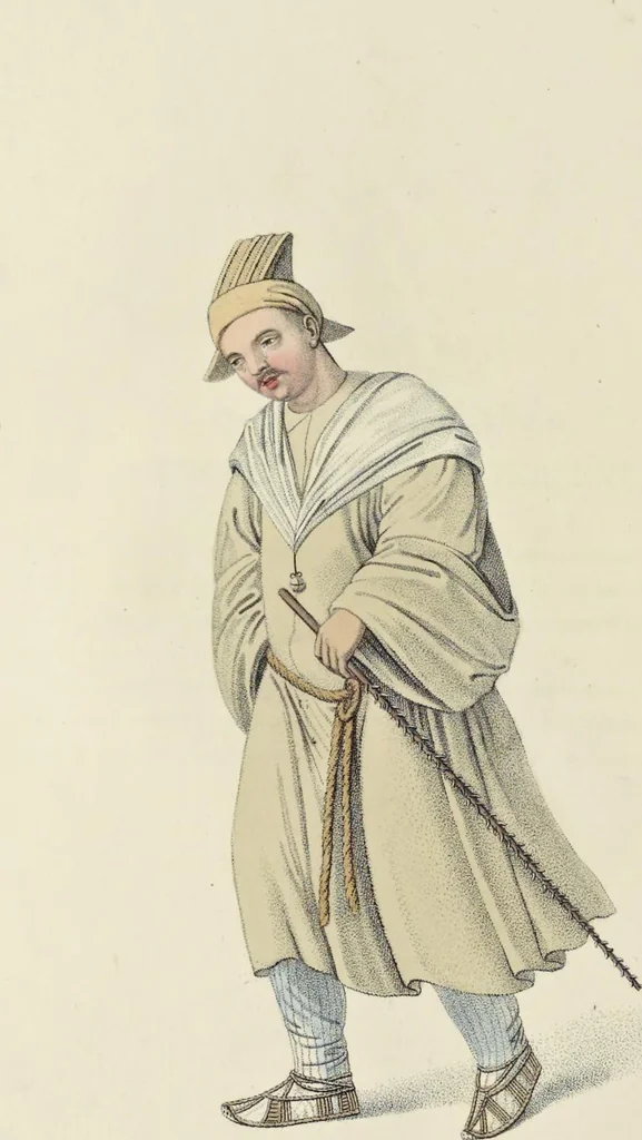 An illustration from The costume of China : illustrated by sixty engravings : with explanations in English and French, 1800, leaf 107