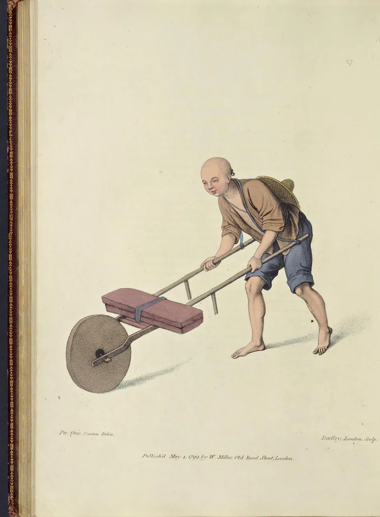 An illustration from The costume of China : illustrated by sixty engravings : with explanations in English and French, 1800, leaf 123