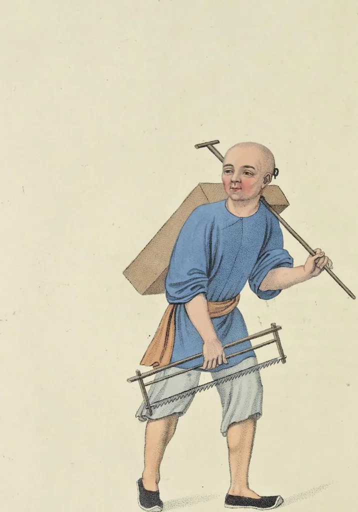 An illustration from The costume of China : illustrated by sixty engravings : with explanations in English and French, 1800, leaf 135