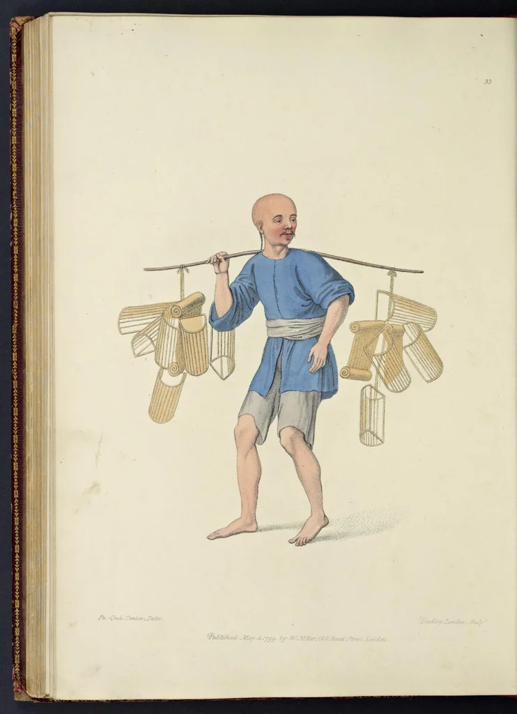 An illustration from The costume of China : illustrated by sixty engravings : with explanations in English and French, 1800, leaf 147