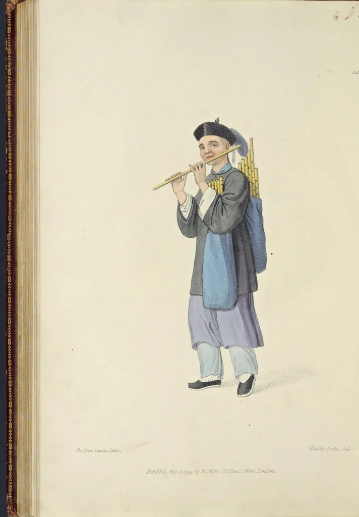 An illustration from The costume of China : illustrated by sixty engravings : with explanations in English and French, 1800, leaf 151