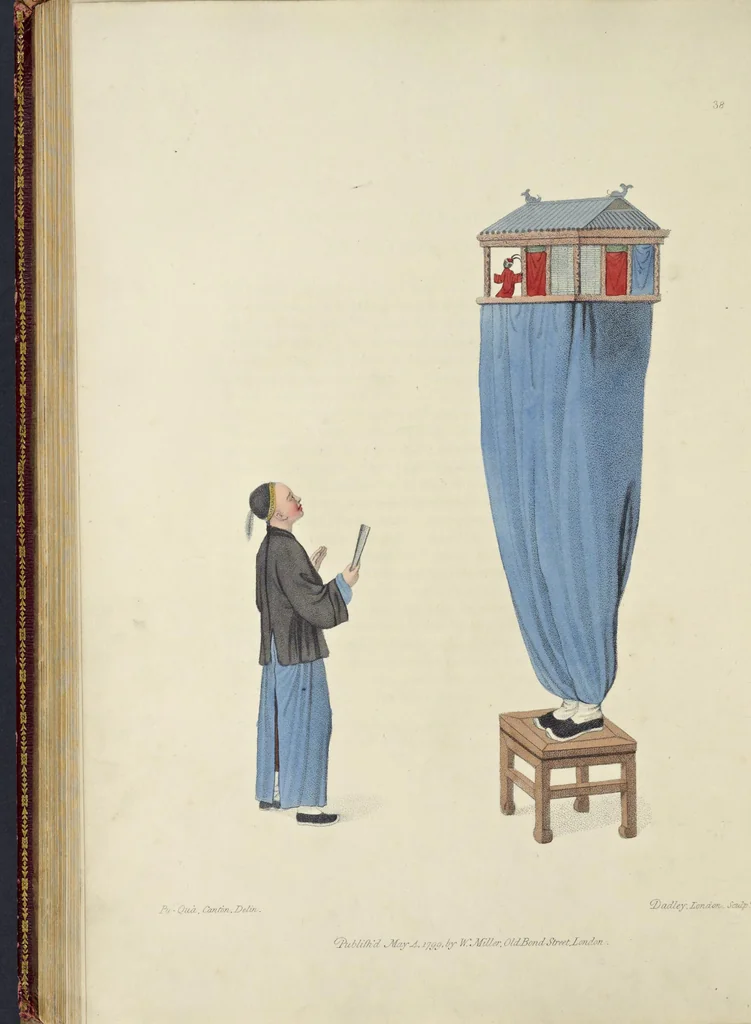 An illustration from The costume of China : illustrated by sixty engravings : with explanations in English and French, 1800, leaf 167