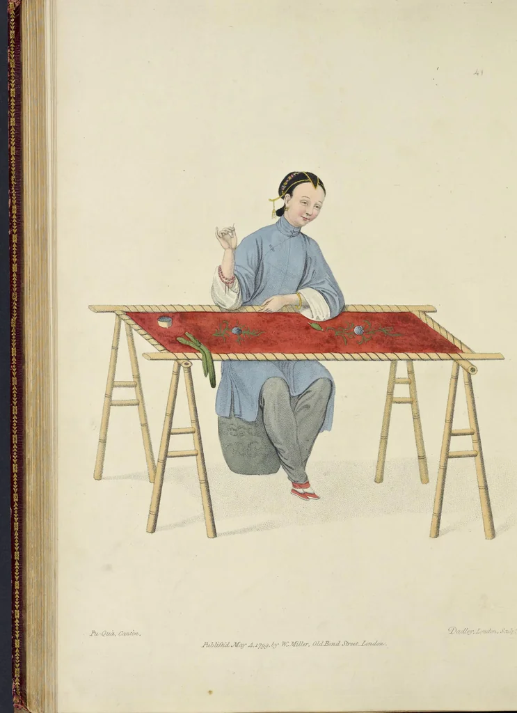 An illustration from The costume of China : illustrated by sixty engravings : with explanations in English and French, 1800, leaf 179