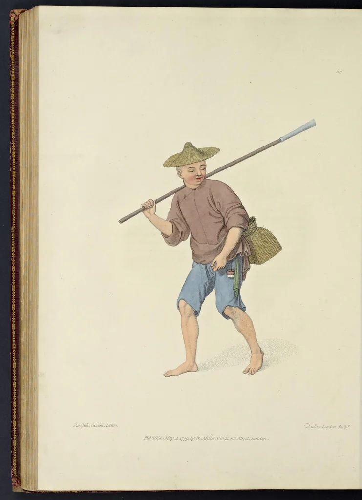 An illustration from The costume of China : illustrated by sixty engravings : with explanations in English and French, 1800, leaf 215