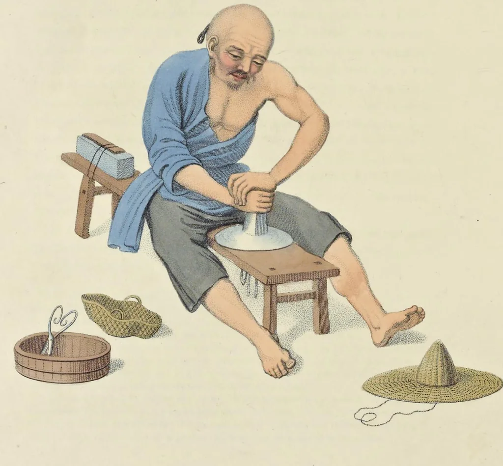 An illustration from The costume of China : illustrated by sixty engravings : with explanations in English and French, 1800, leaf 235
