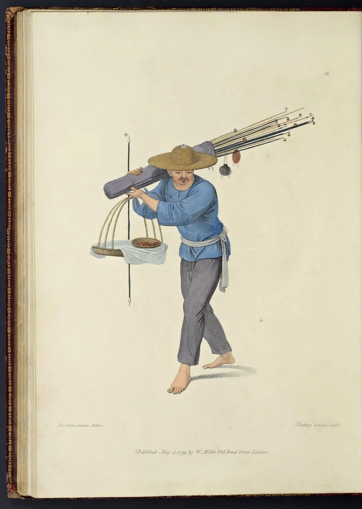 An illustration from The costume of China : illustrated by sixty engravings : with explanations in English and French, 1800, leaf 63