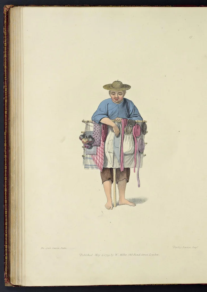 An illustration from The costume of China : illustrated by sixty engravings : with explanations in English and French, 1800, leaf 83