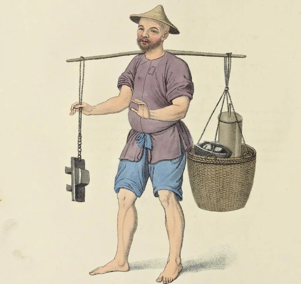 An illustration from The costume of China : illustrated by sixty engravings : with explanations in English and French, 1800, leaf 91