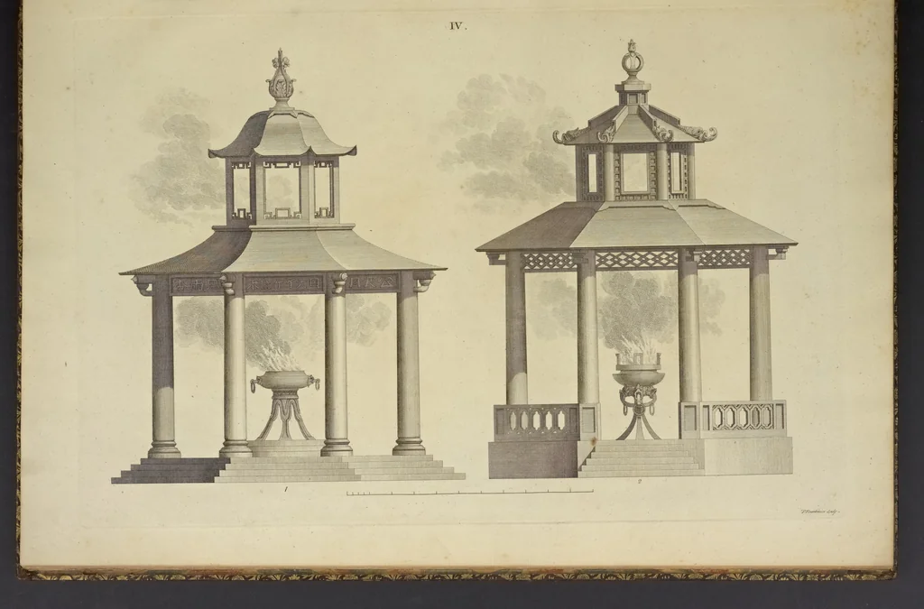 An illustration from Desseins des edifices, meubles, habits, machines, et ustenciles des Chinois, 1757, leaf 40
