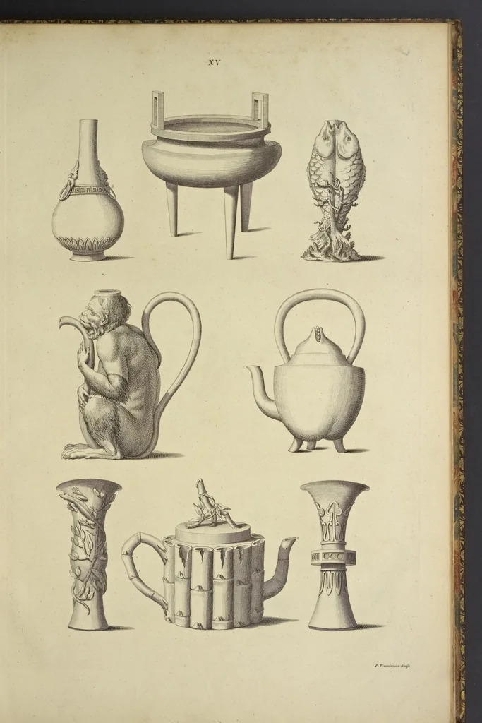 An illustration from Desseins des edifices, meubles, habits, machines, et ustenciles des Chinois, 1757, leaf 62