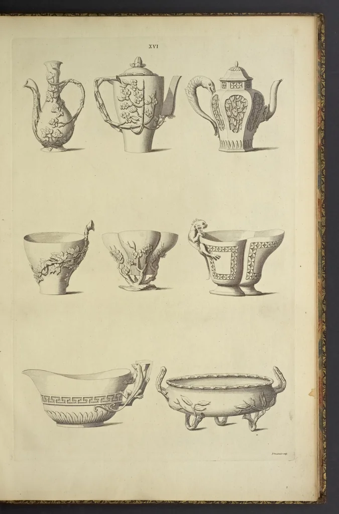 An illustration from Desseins des edifices, meubles, habits, machines, et ustenciles des Chinois, 1757, leaf 64