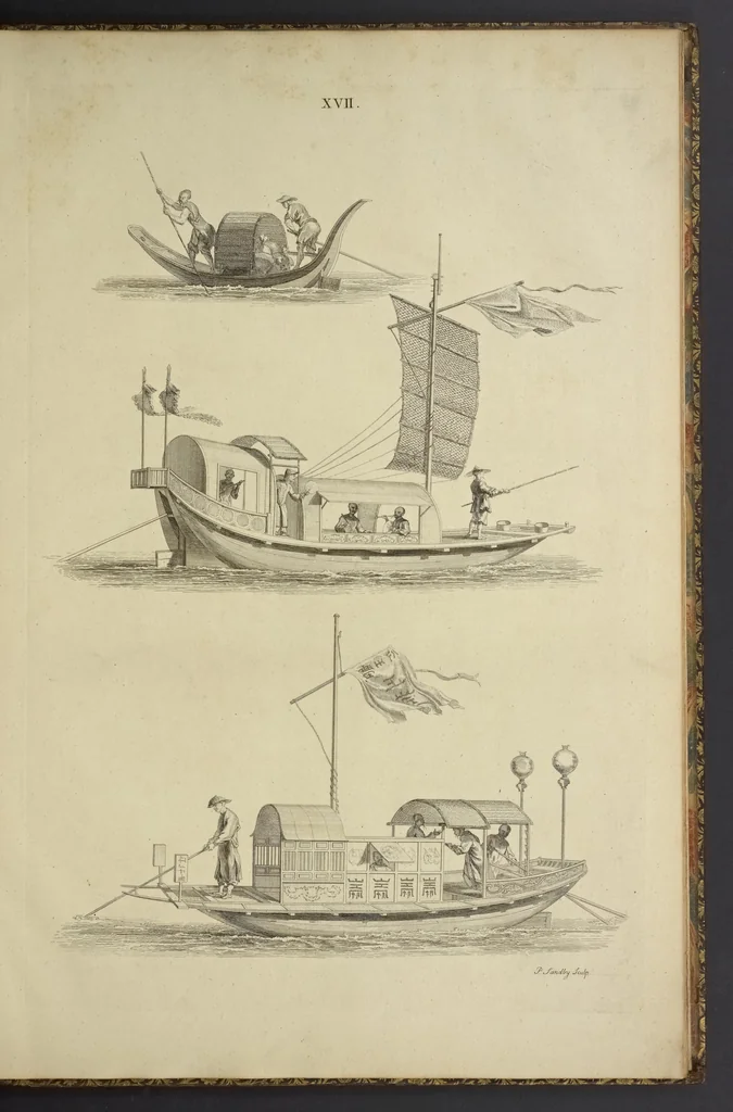 An illustration from Desseins des edifices, meubles, habits, machines, et ustenciles des Chinois, 1757, leaf 66
