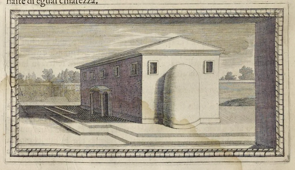An illustration from Trattato della pittvra di Lionardo da Vinci, nouamente dato in luce, con la vita dell'istesso autore, scritta da Rafaelle dv Fresne. Si sono giunti i tre libri della pittura, & il trattato della statua di Leon Battista Alberti, con la vita del medesimo, 1651, leaf 109