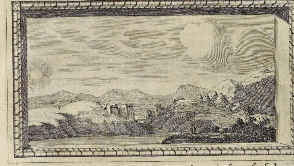 An illustration from Trattato della pittvra di Lionardo da Vinci, nouamente dato in luce, con la vita dell'istesso autore, scritta da Rafaelle dv Fresne. Si sono giunti i tre libri della pittura, & il trattato della statua di Leon Battista Alberti, con la vita del medesimo, 1651, leaf 127