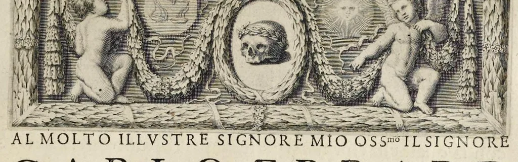 An illustration from Trattato della pittvra di Lionardo da Vinci, nouamente dato in luce, con la vita dell'istesso autore, scritta da Rafaelle dv Fresne. Si sono giunti i tre libri della pittura, & il trattato della statua di Leon Battista Alberti, con la vita del medesimo, 1651, leaf 158