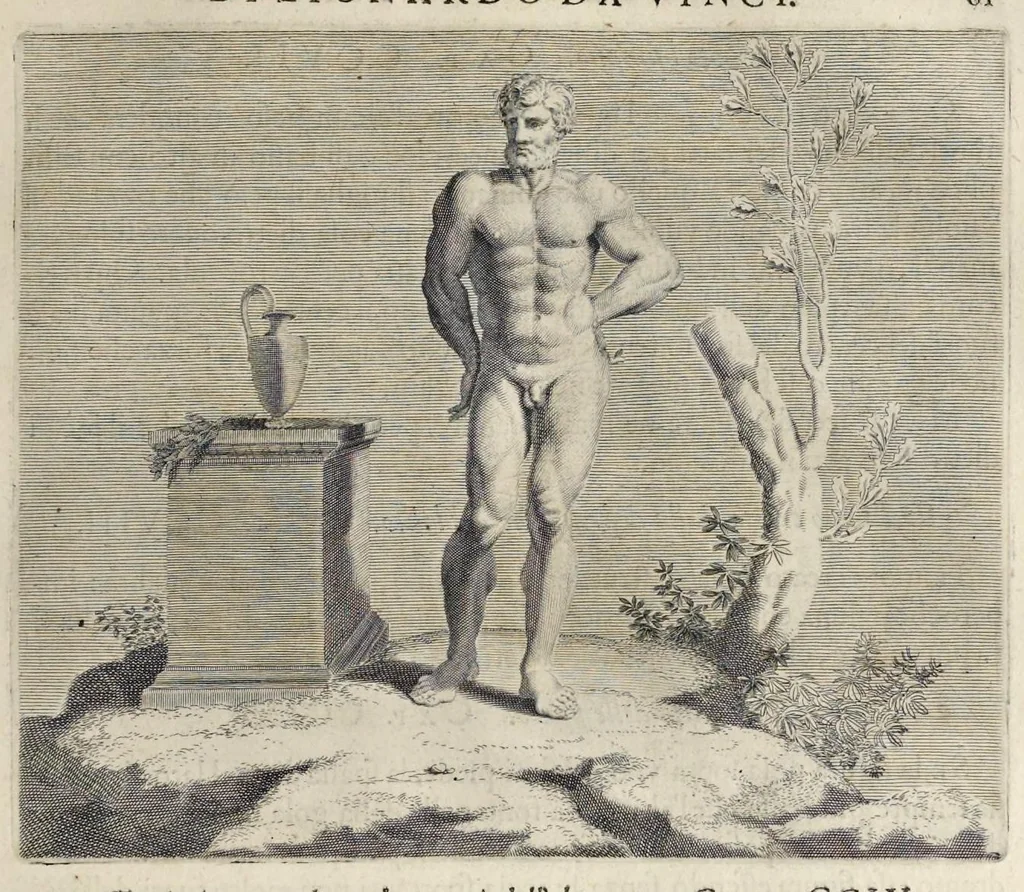 An illustration from Trattato della pittvra di Lionardo da Vinci, nouamente dato in luce, con la vita dell'istesso autore, scritta da Rafaelle dv Fresne. Si sono giunti i tre libri della pittura, & il trattato della statua di Leon Battista Alberti, con la vita del medesimo, 1651, leaf 84