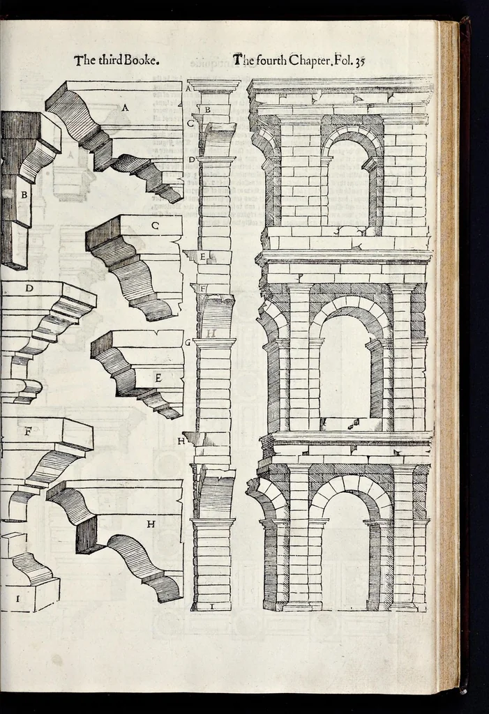 An illustration from The first [-fift] booke of architecture, 1611, leaf 162