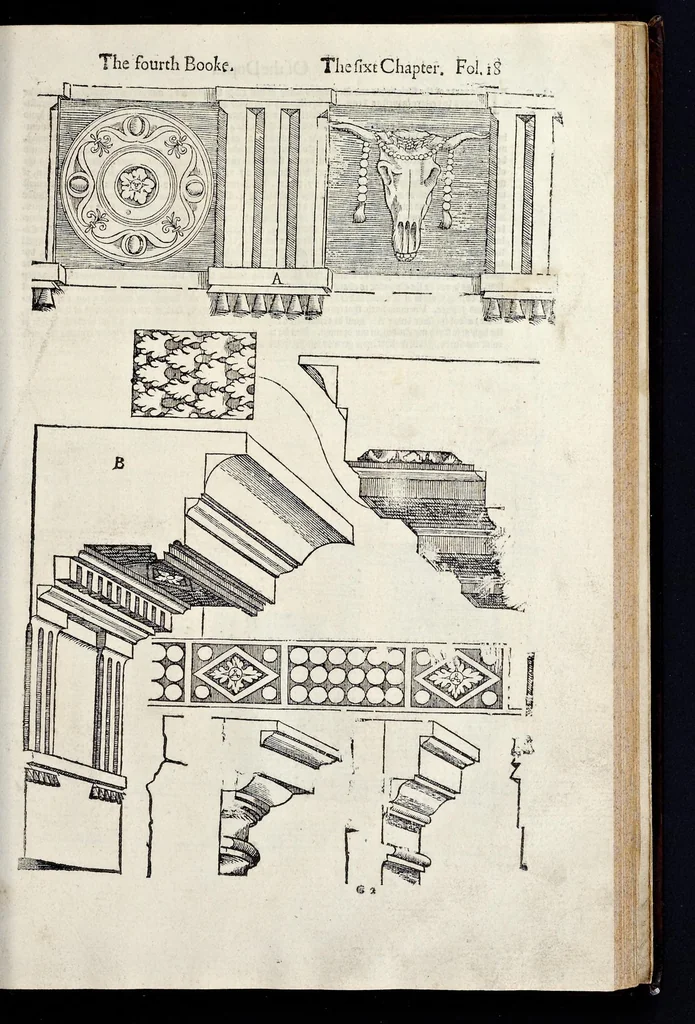 An illustration from The first [-fift] booke of architecture, 1611, leaf 276