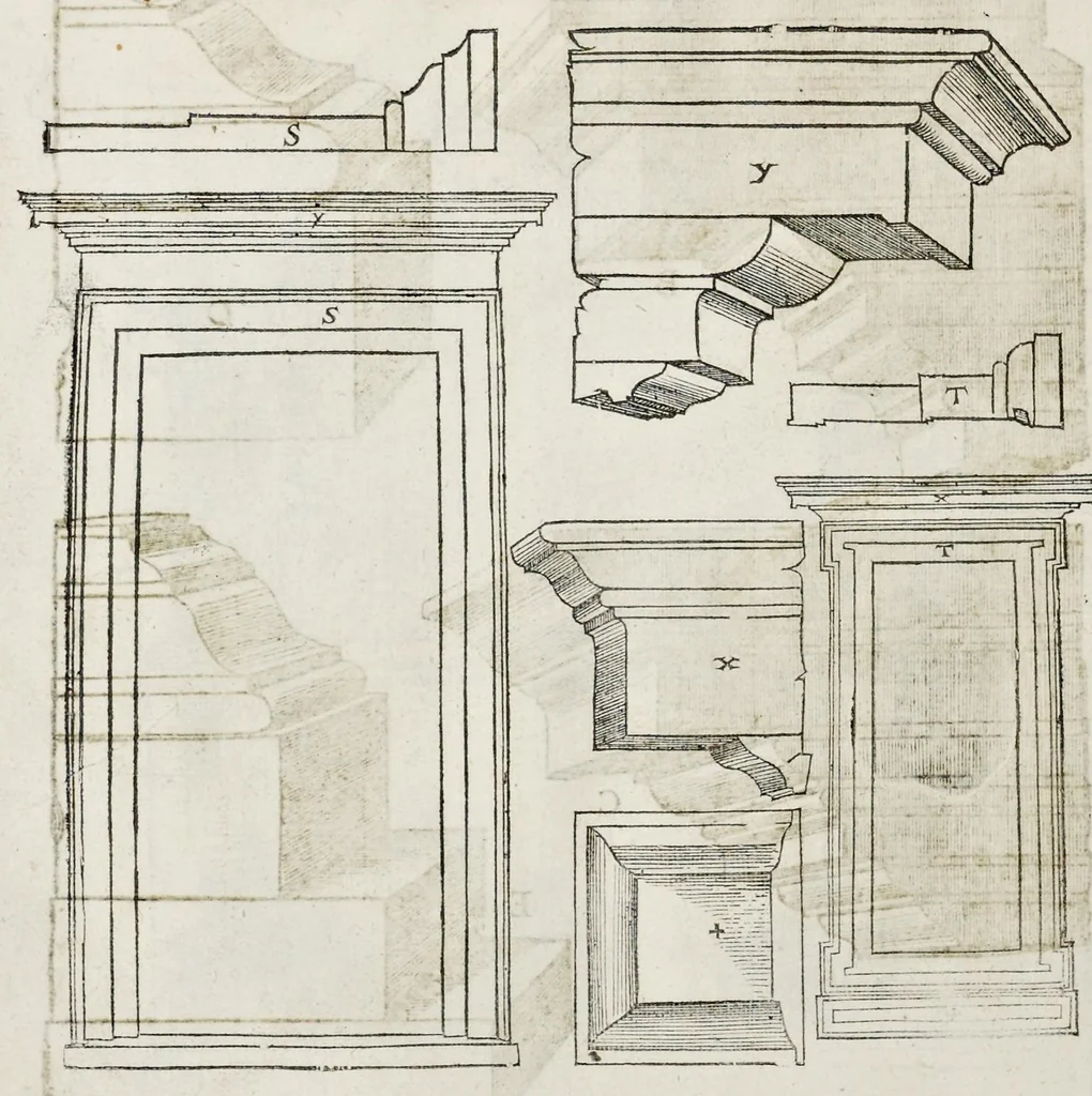 An illustration from The first [-fift] booke of architecture, 1611, leaf 335