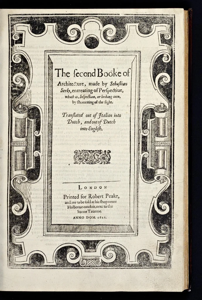 An illustration from The first [-fift] booke of architecture, 1611, leaf 38