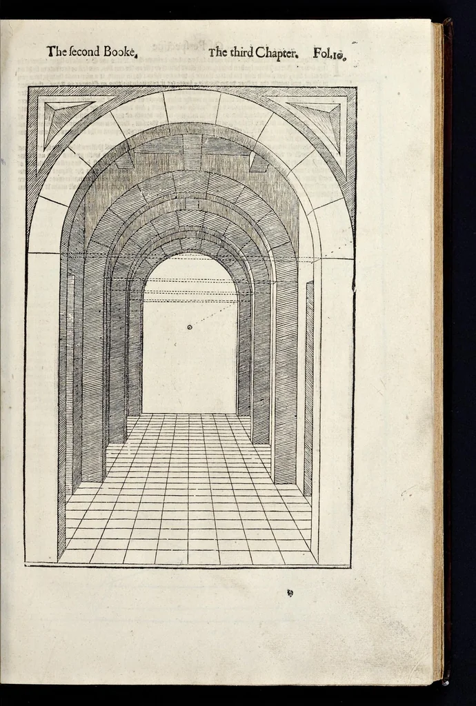 An illustration from The first [-fift] booke of architecture, 1611, leaf 58
