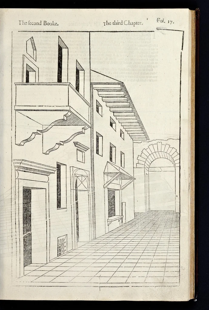 An illustration from The first [-fift] booke of architecture, 1611, leaf 72
