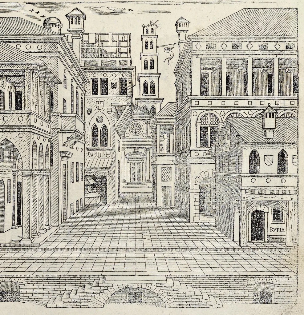 An illustration from The first [-fift] booke of architecture, 1611, leaf 88