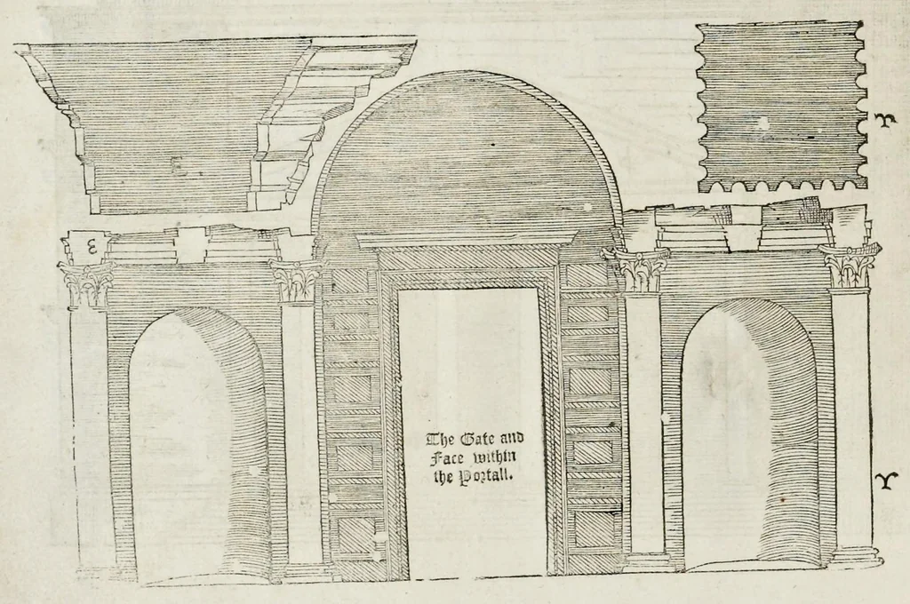 An illustration from The first [-fift] booke of architecture, 1611, leaf 99