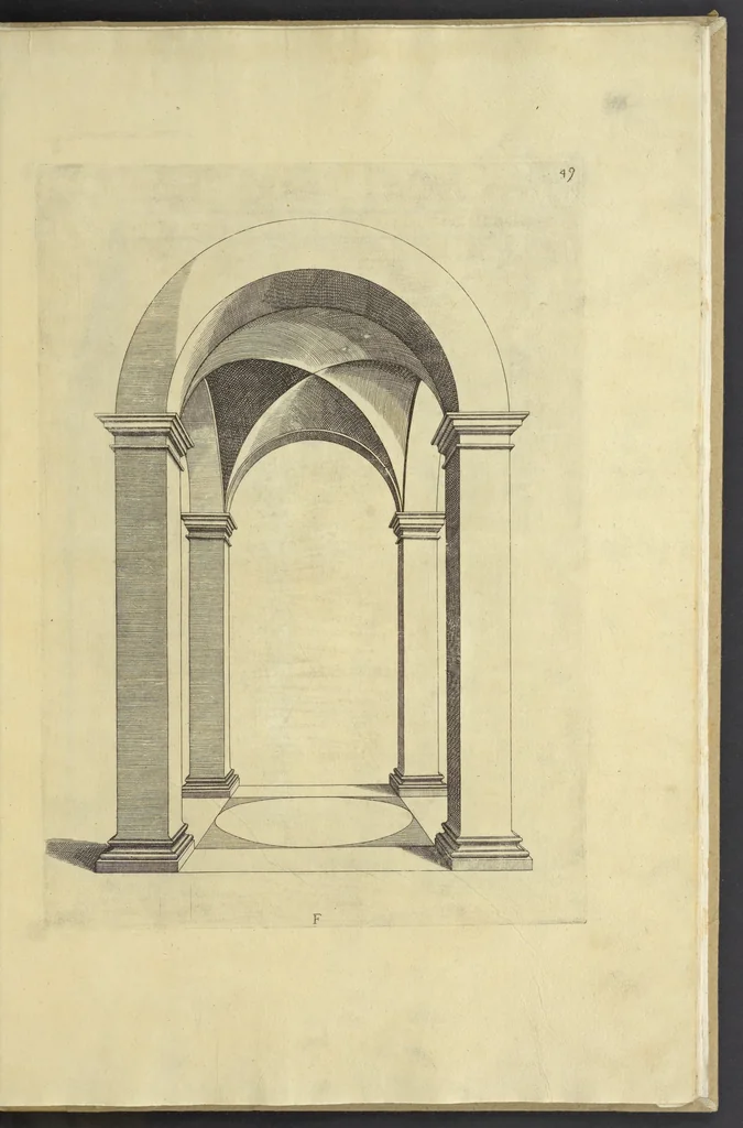 An illustration from La pratica di prospettiva, 1596, leaf 110